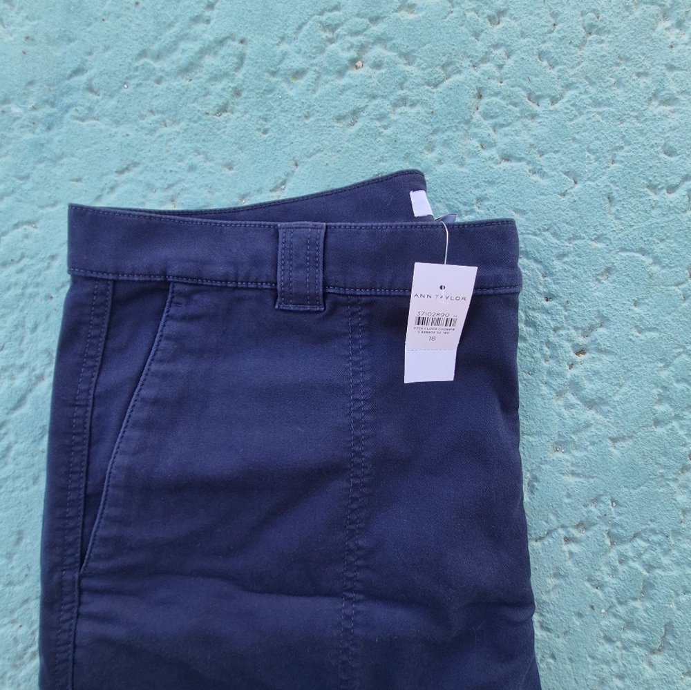 Ann Taylor Deep Blue Trousers Size 18